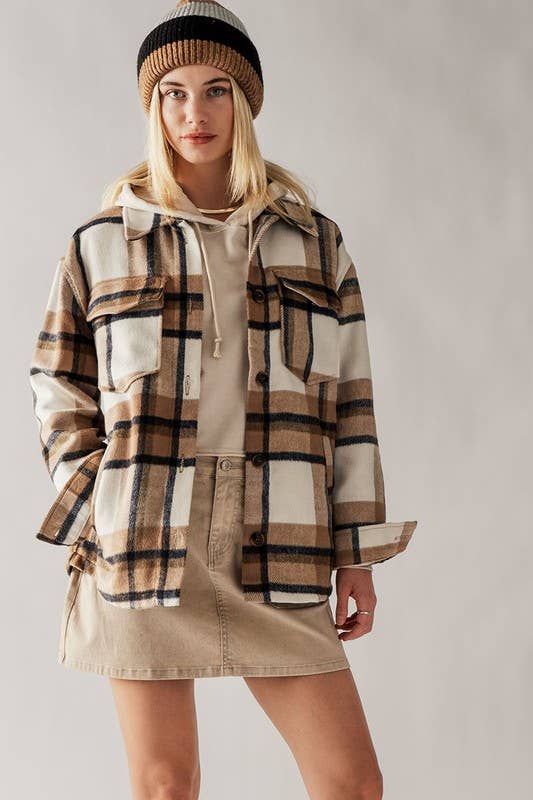 Bella plaid shacket