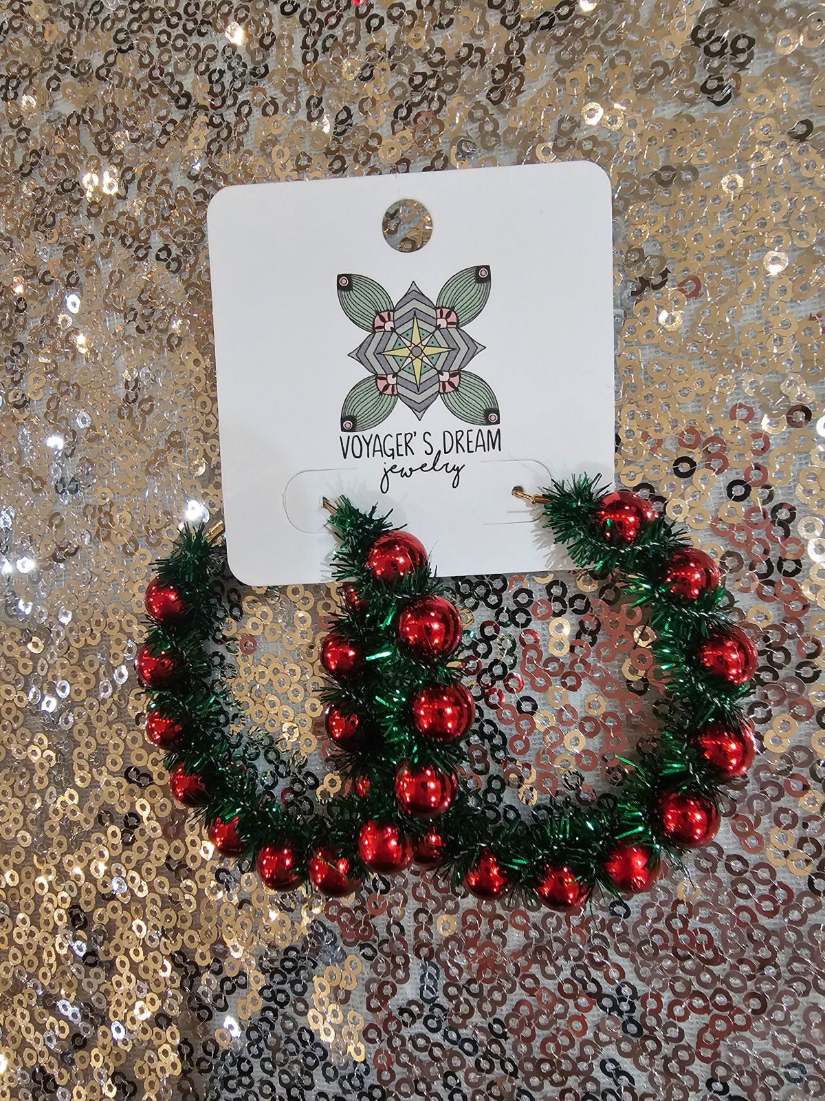Christmas Wreath earring