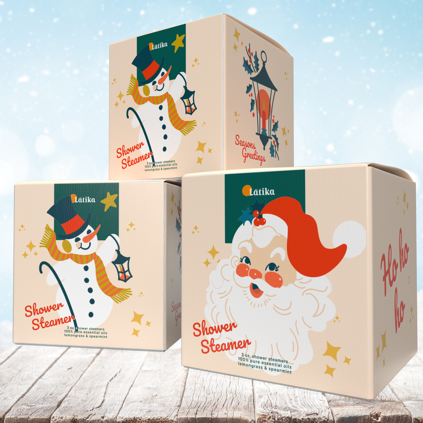 Santa Shower Steamer Cube