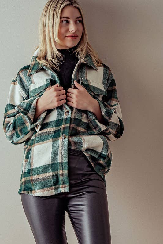 Bella plaid shacket