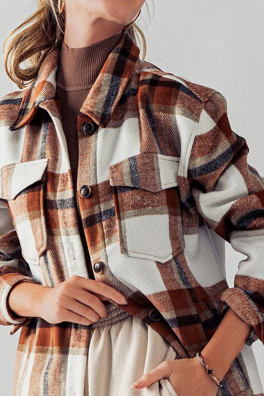 Bella plaid shacket