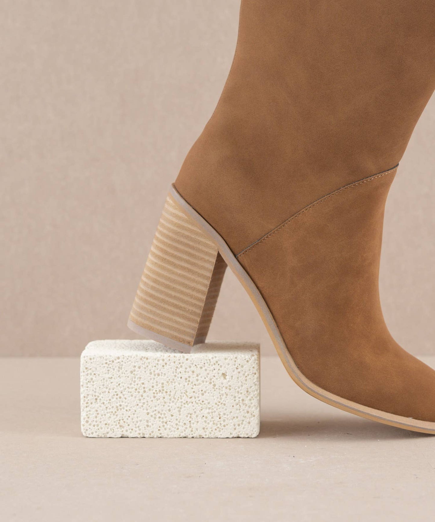 The Shiloh Brown Knee High Heel Boot