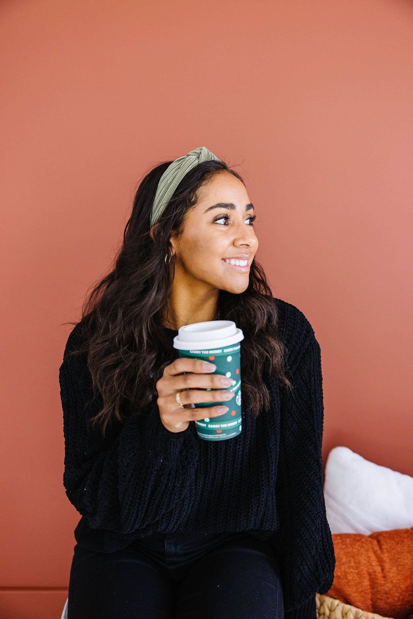 Ivy Green Pleated Headband