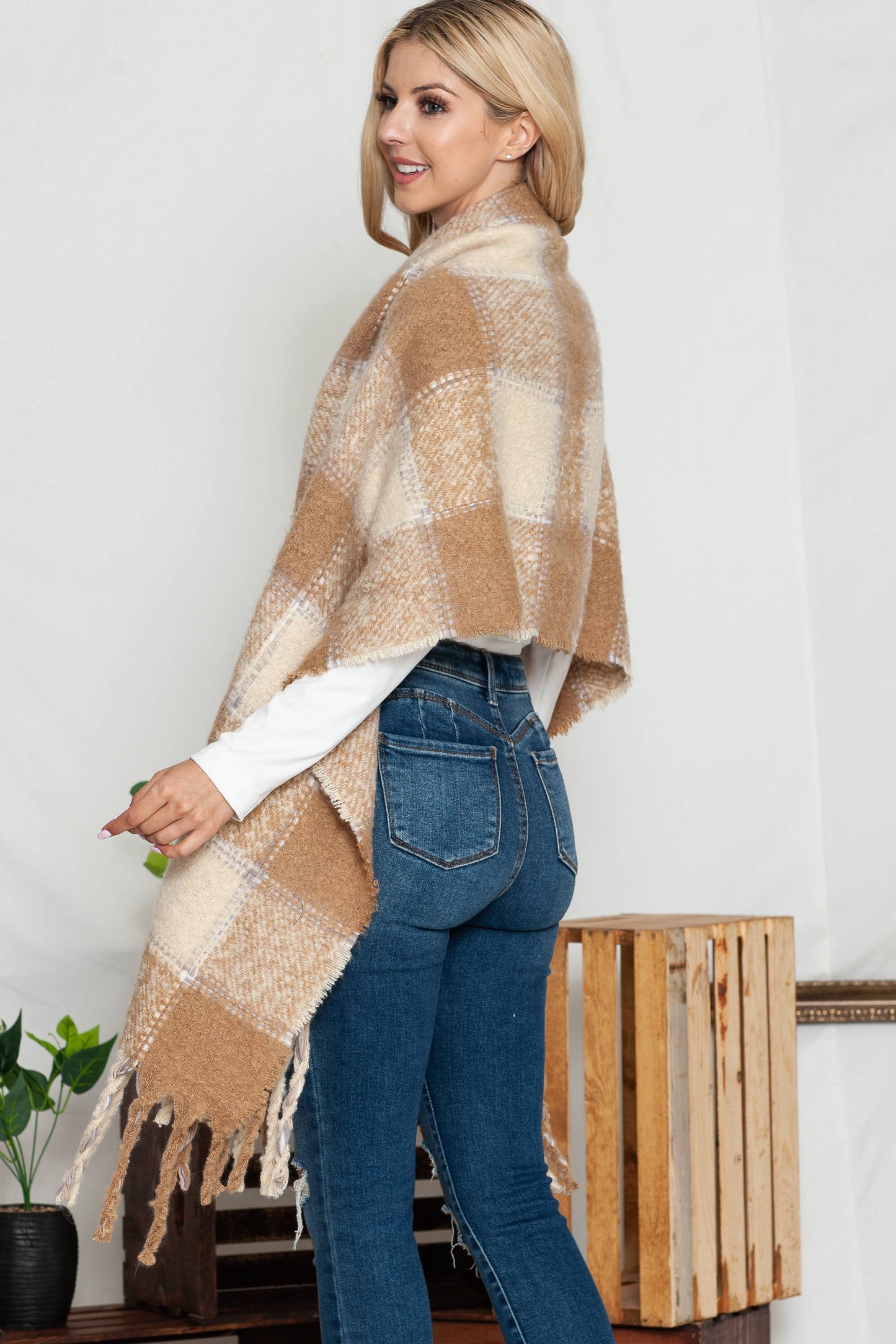 Stitch Perfect Tan Scarf