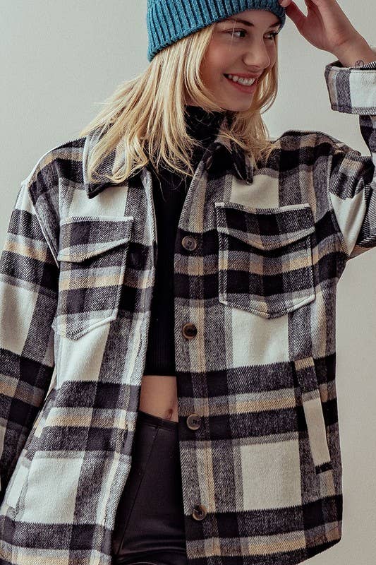 Bella plaid shacket