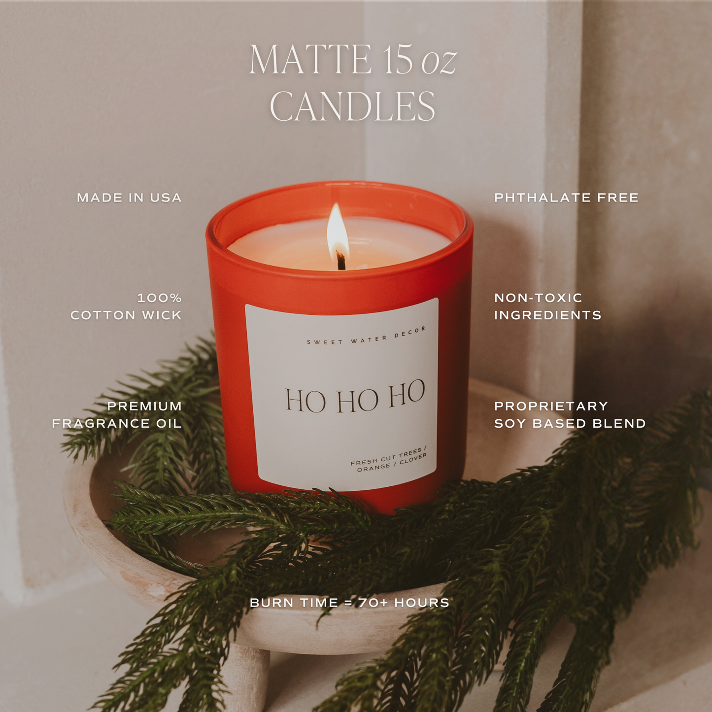 *NEW* Candy Cane & Cocoa 15 oz Soy Candle - Christmas Gifts