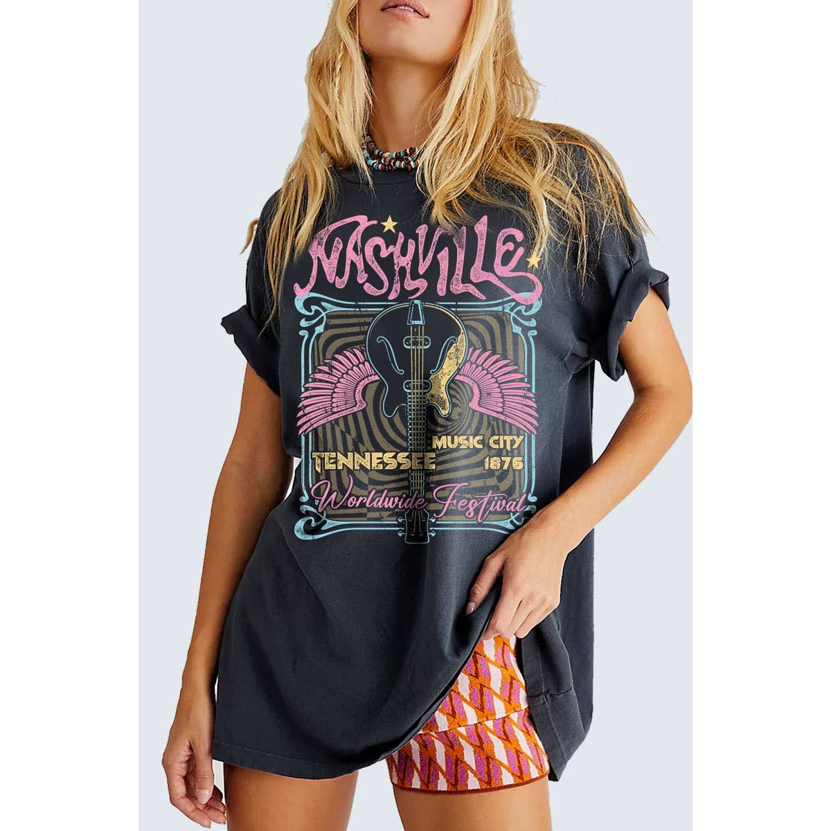 NASHVILLE TENNESSEE OVERSIZED GRAPHIC TEE