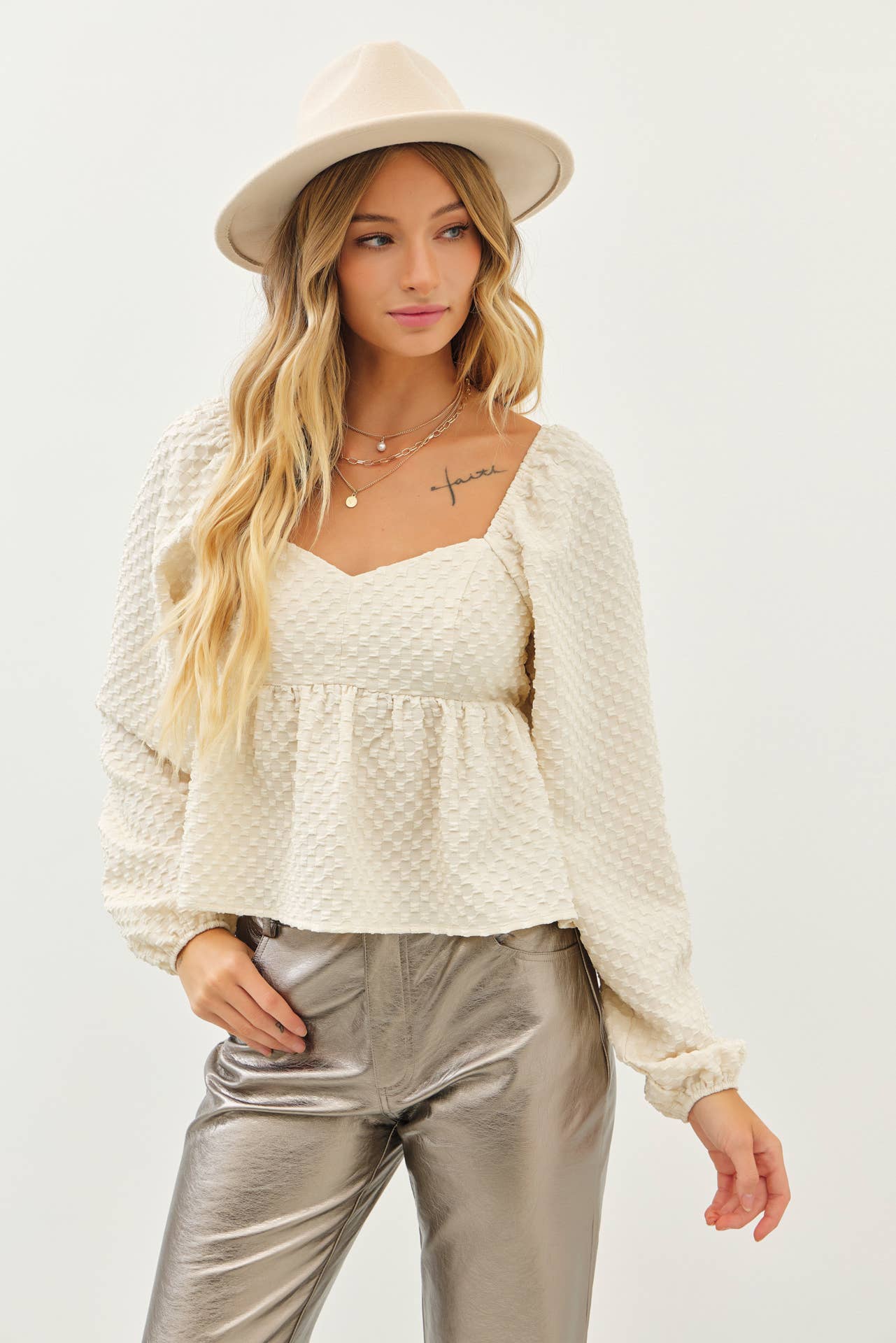 BABYDOLL BALLOON TOP