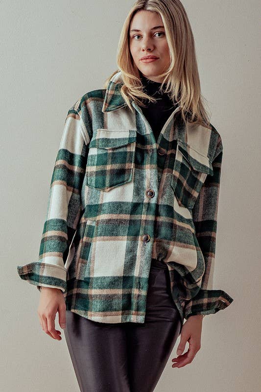 Bella plaid shacket