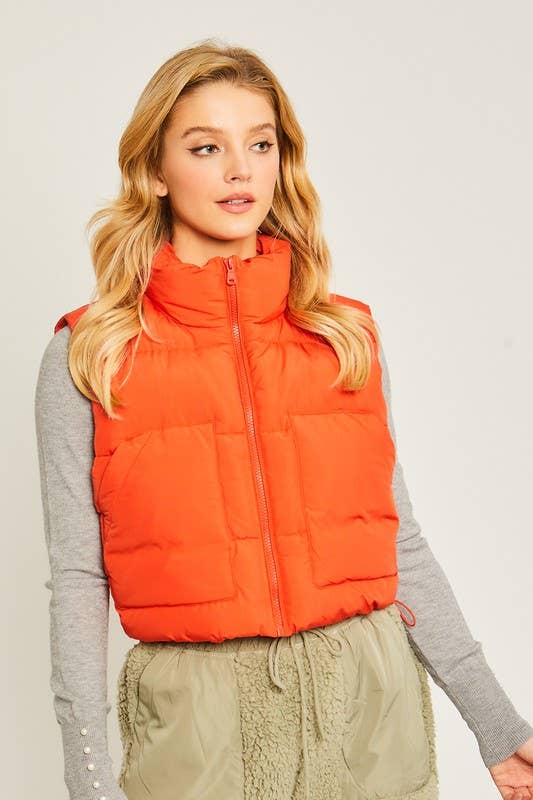 Puffer Vest With Pockets