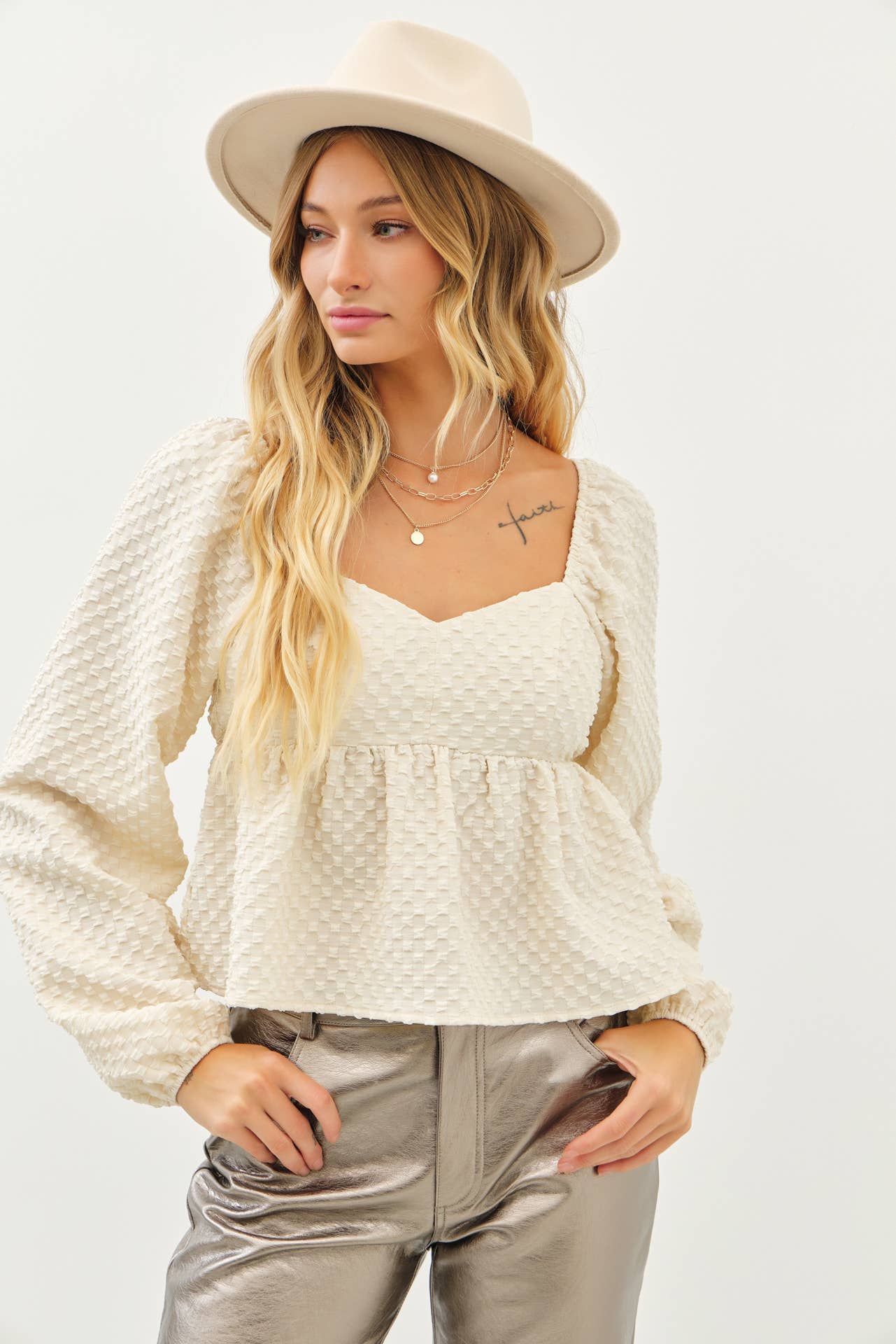BABYDOLL BALLOON TOP