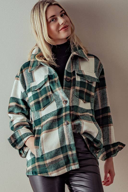 Bella plaid shacket