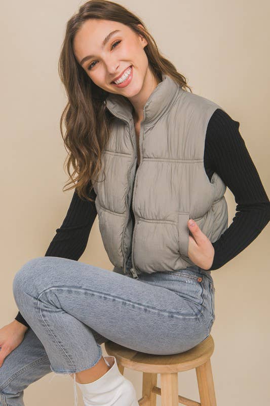 Black Puffer Vest