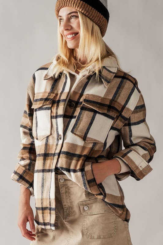 Bella plaid shacket