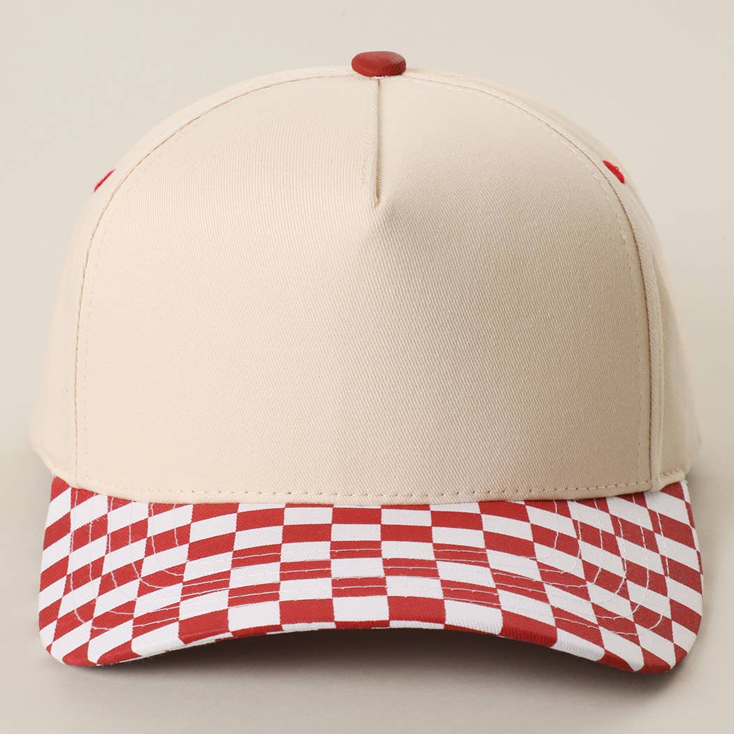 CHECKERBOARD Brim Two-Tone Trucker Hat