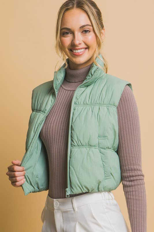 Black Puffer Vest