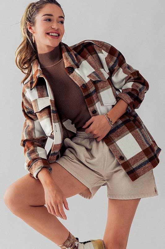 Bella plaid shacket