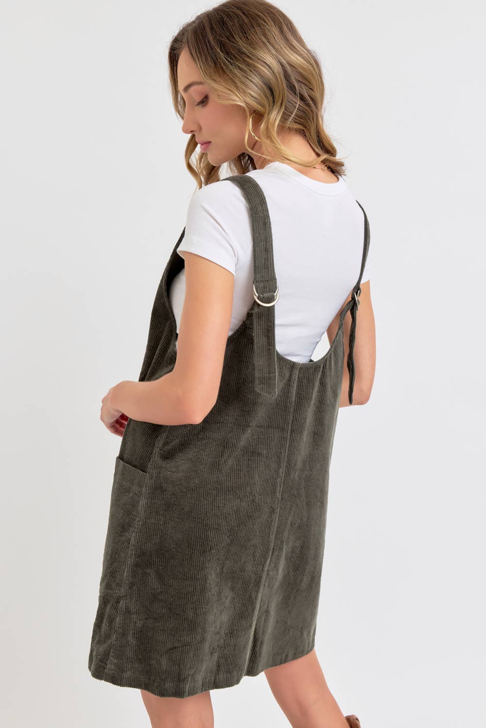 OVERALL CORDUROY DRESS