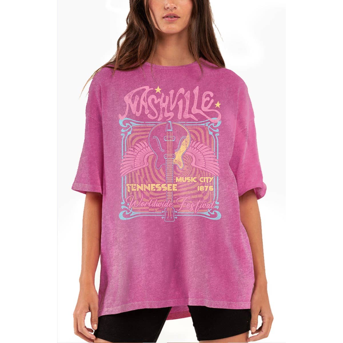 NASHVILLE TENNESSEE OVERSIZED GRAPHIC TEE