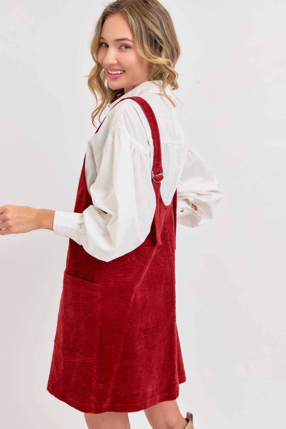 OVERALL CORDUROY DRESS