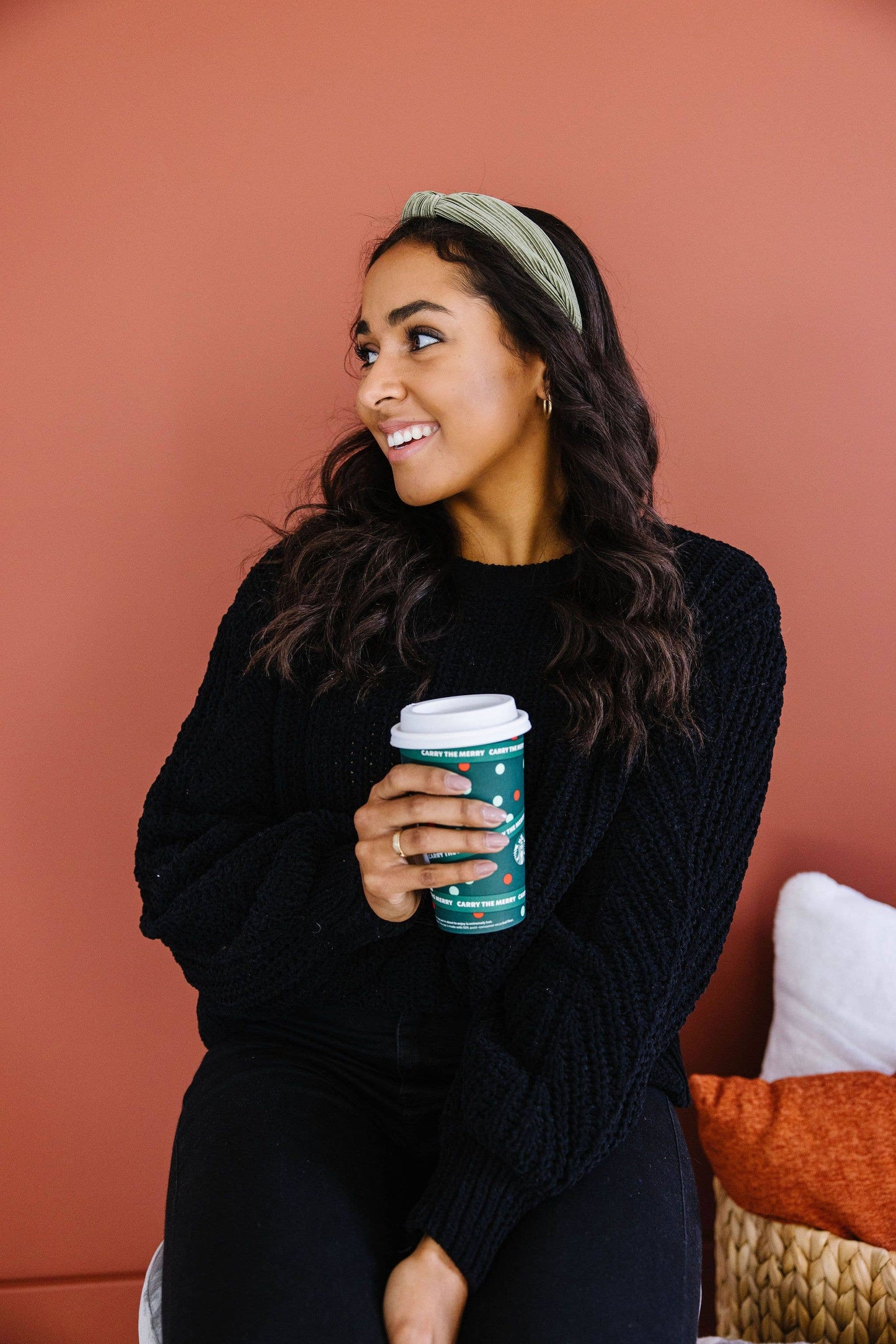 Ivy Green Pleated Headband