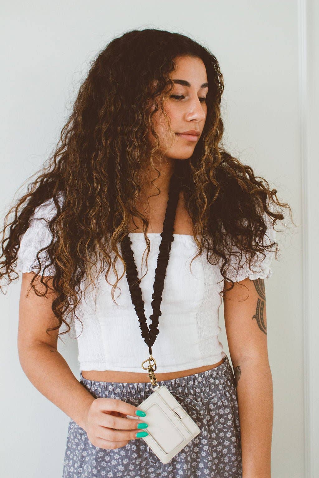 Black Scrunchie Lanyard