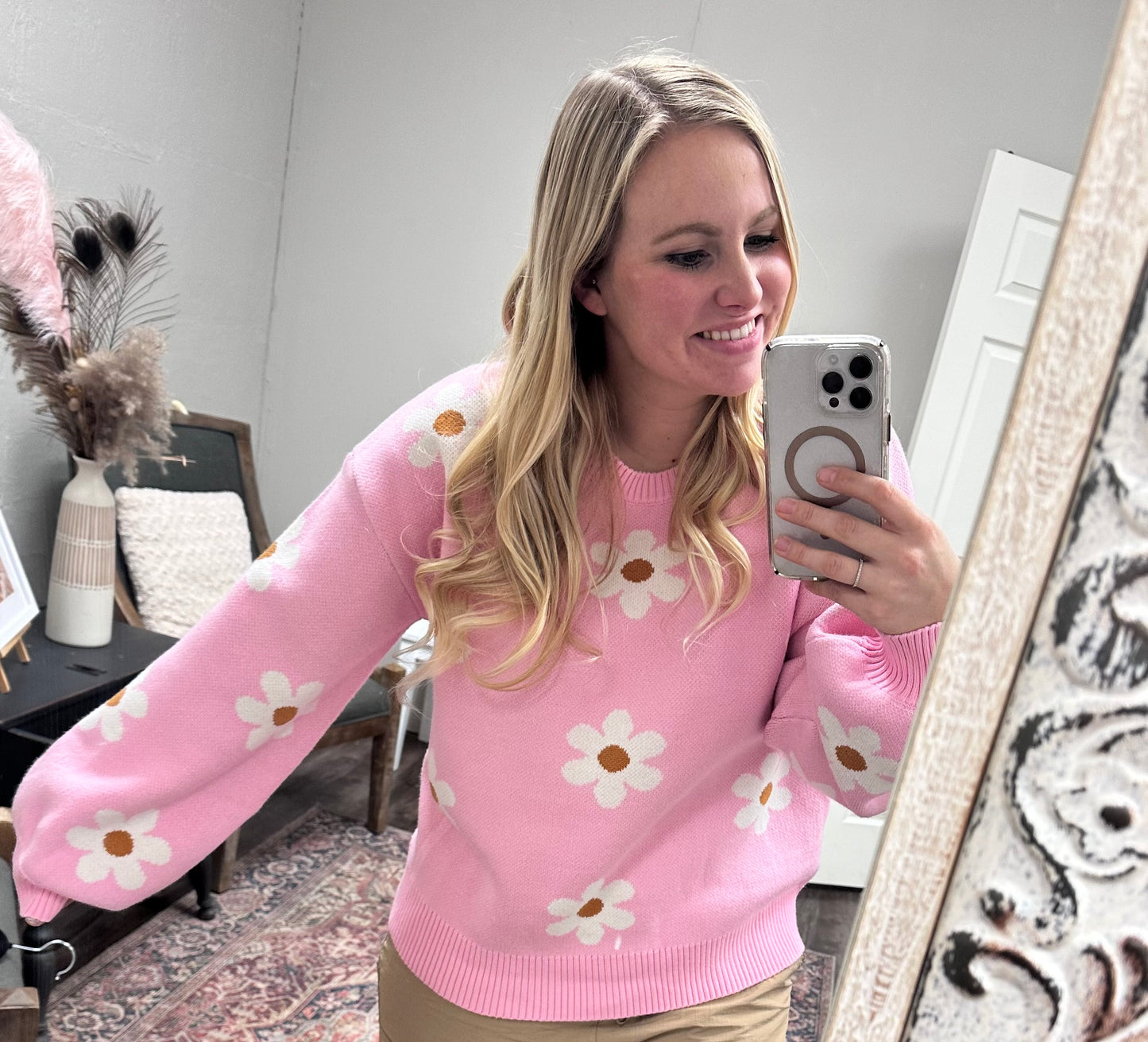 Khalani Flower knit sweater
