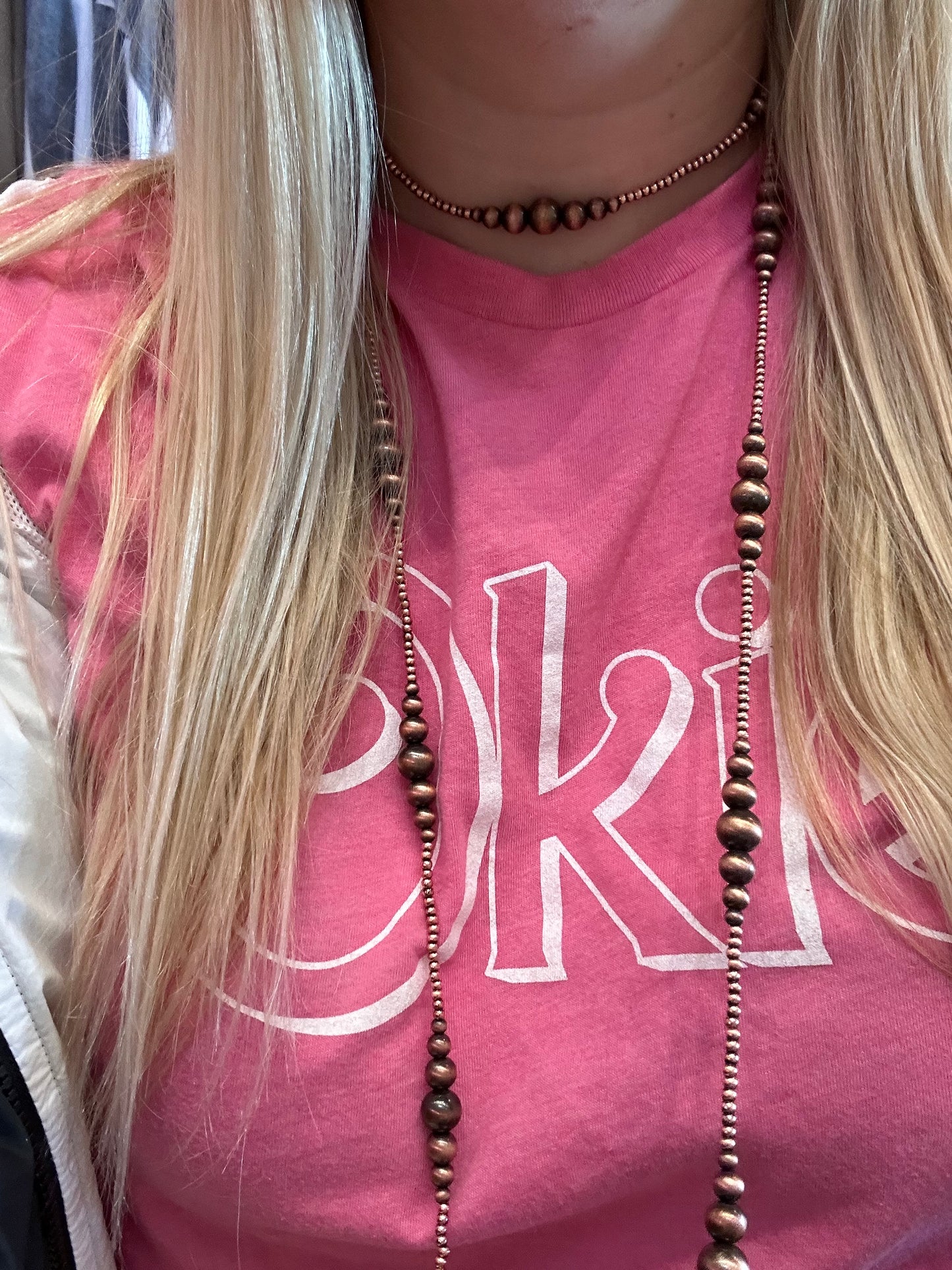 Copper Navajo bead necklace