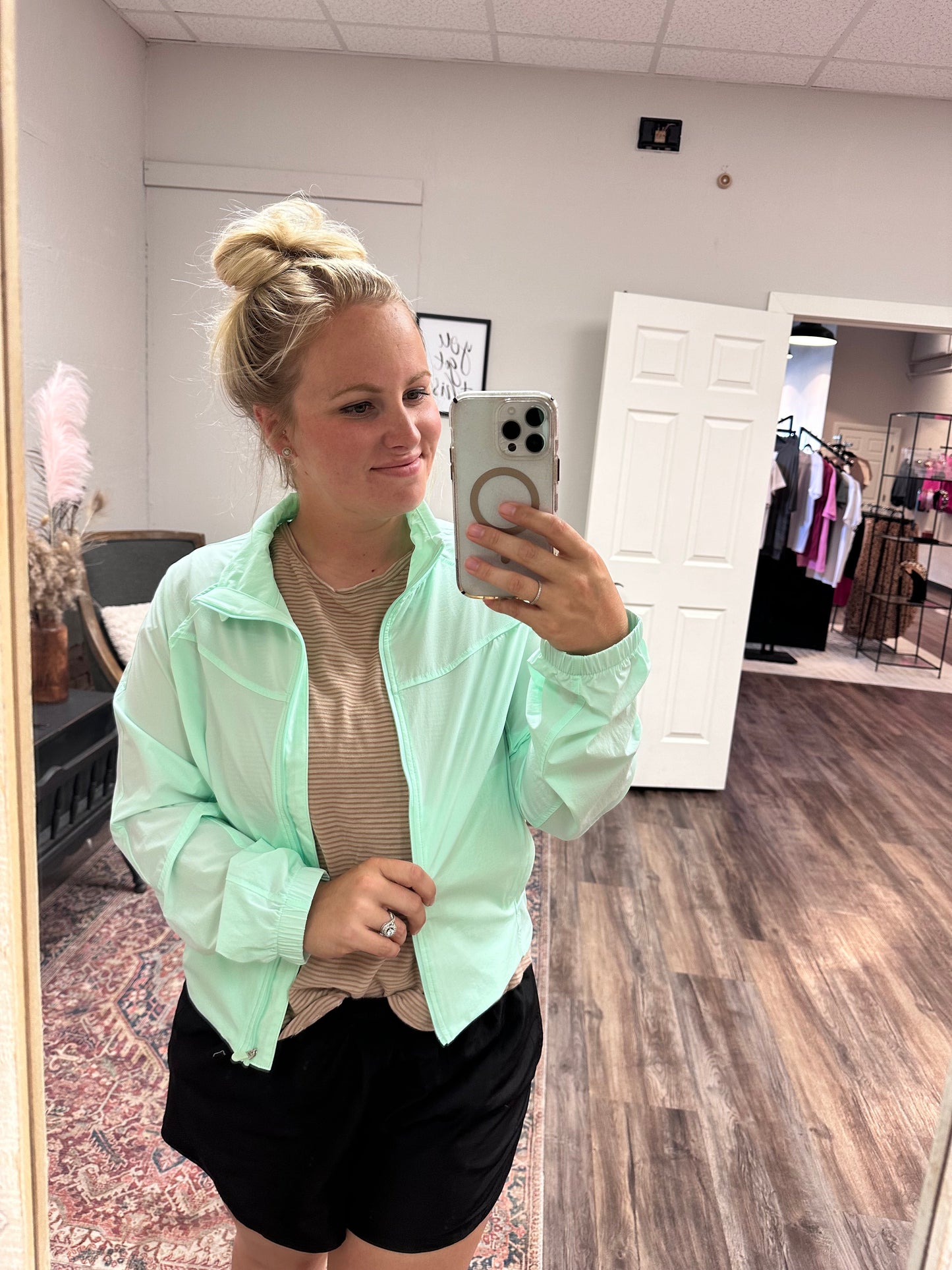 Morning mint tennis jacket