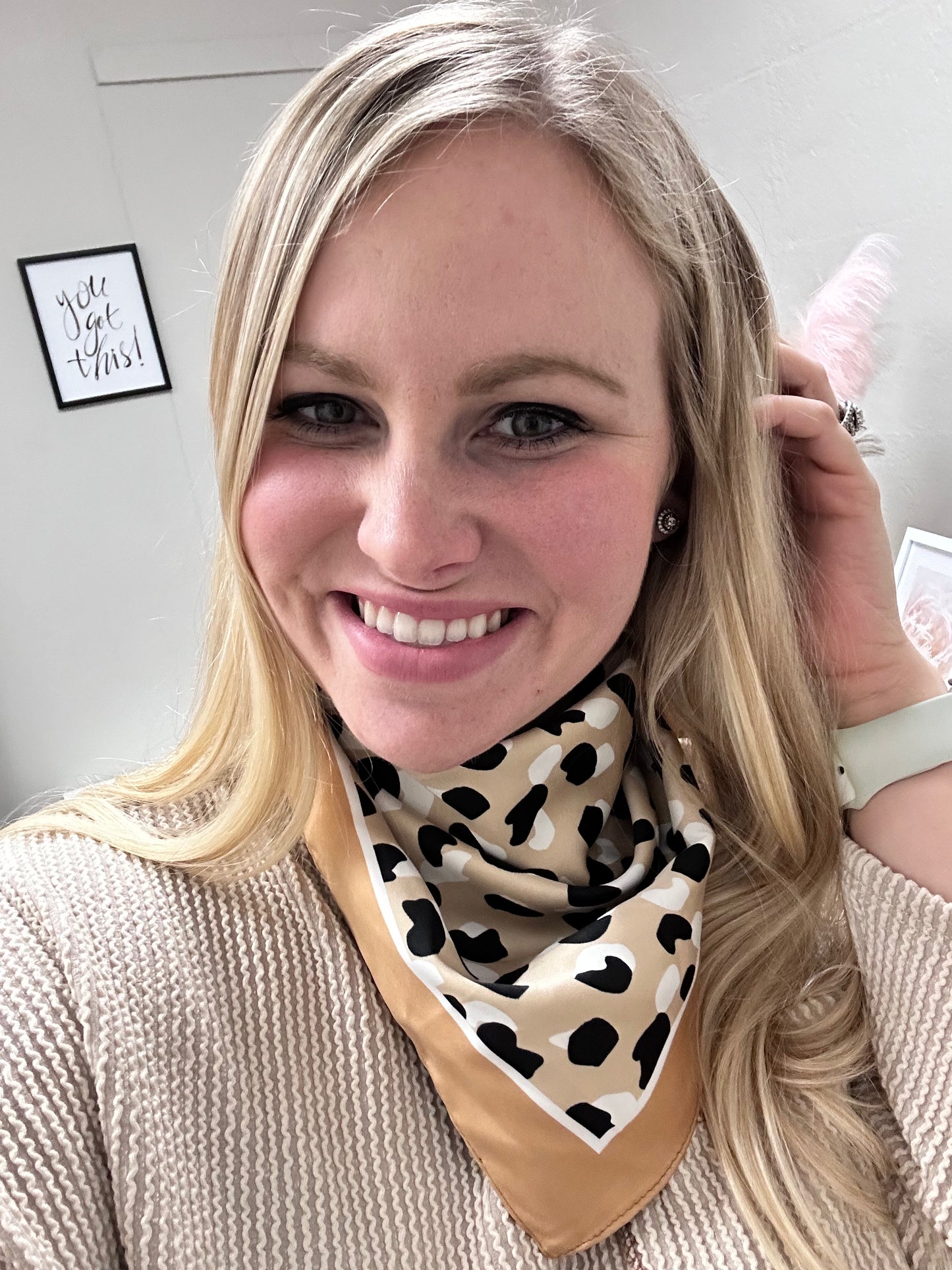 Cheetah Print Wild Rag / Scarf