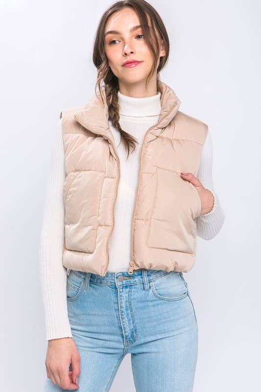 Puffer Vest With Pockets