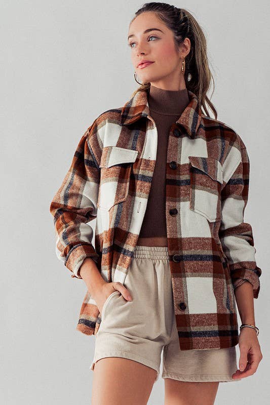 Bella plaid shacket