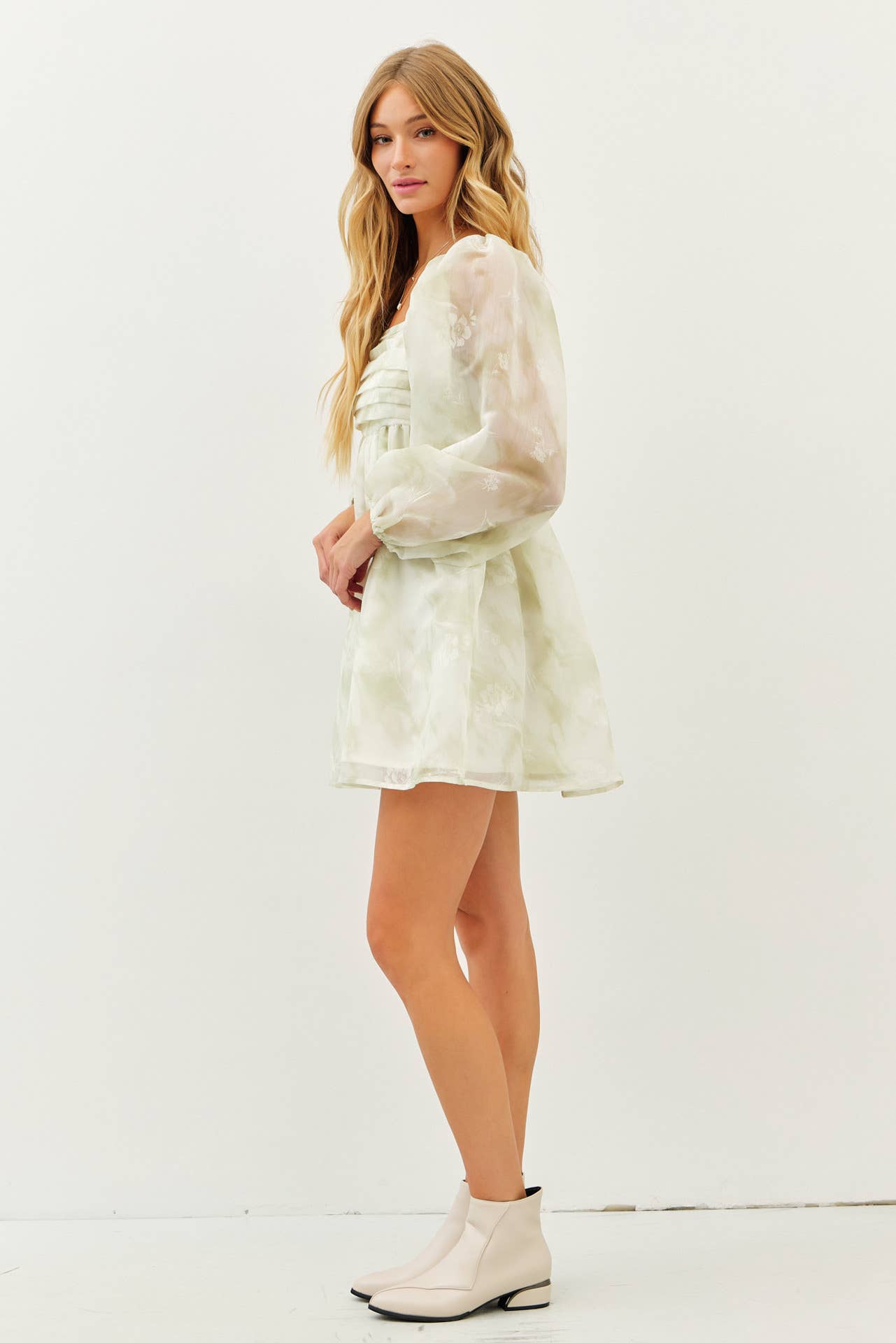 ROMANTIC SHEER BABYDOLL DRESS