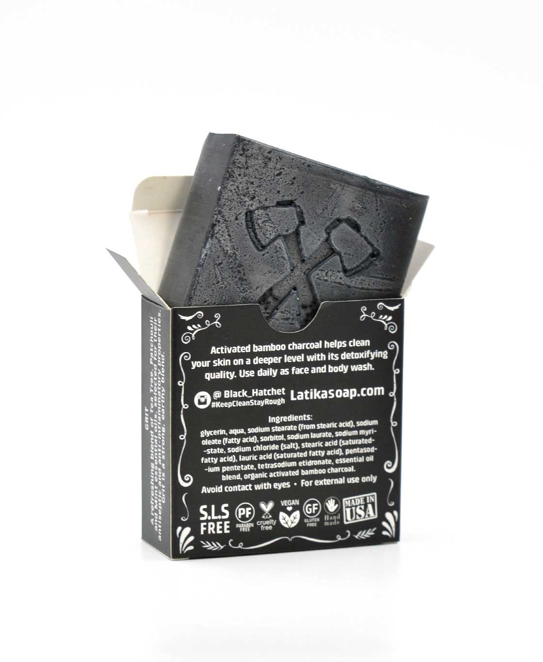 ❄️Stocking stuffer ⚫ Charcoal Soap - Bear - Mens