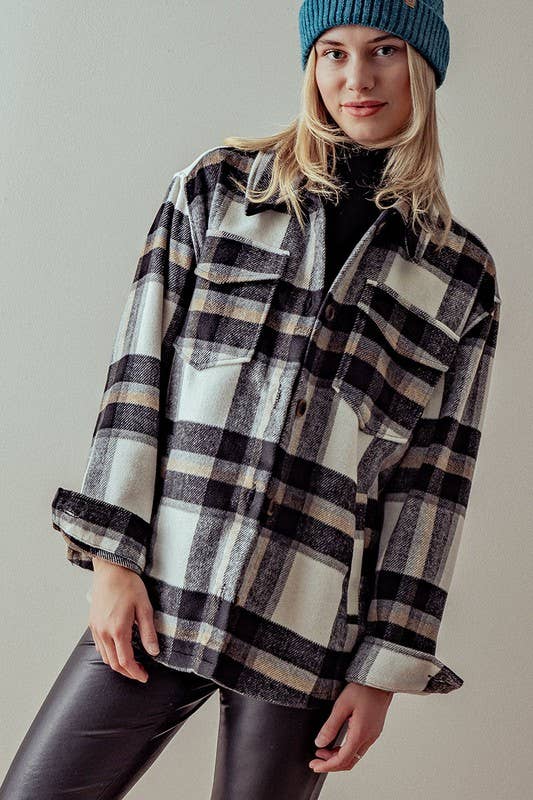 Bella plaid shacket