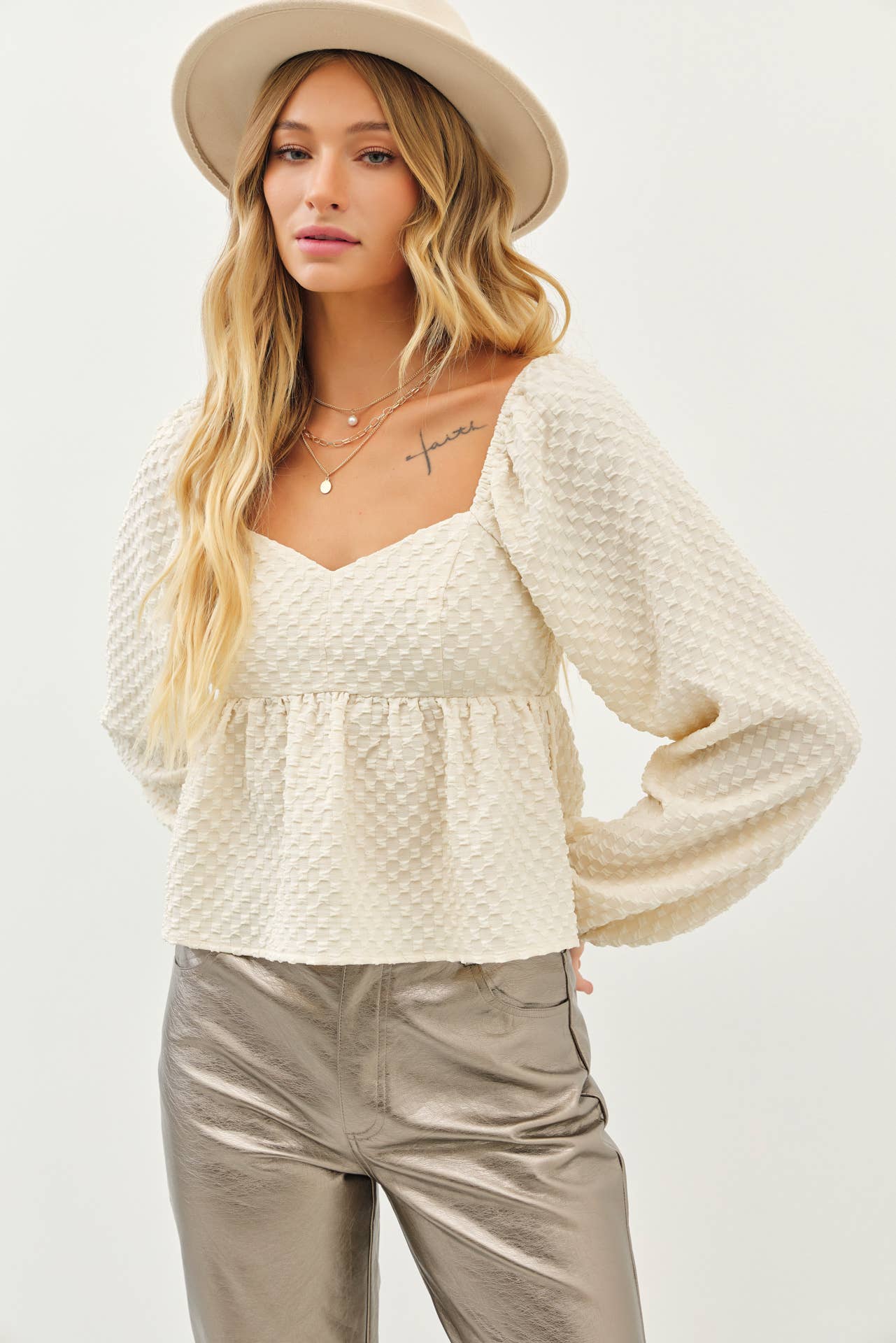 BABYDOLL BALLOON TOP