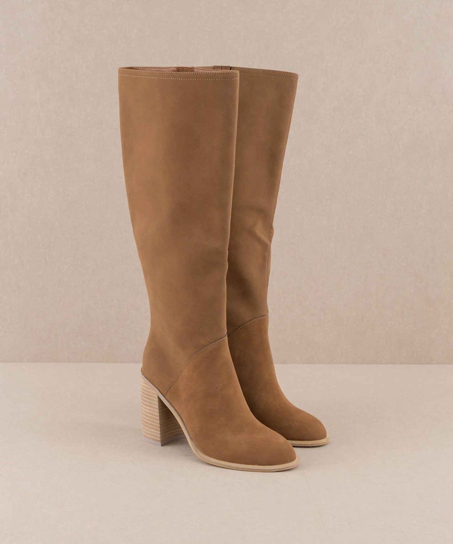 The Shiloh Brown Knee High Heel Boot