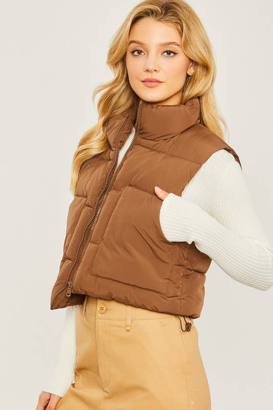 Puffer Vest With Pockets