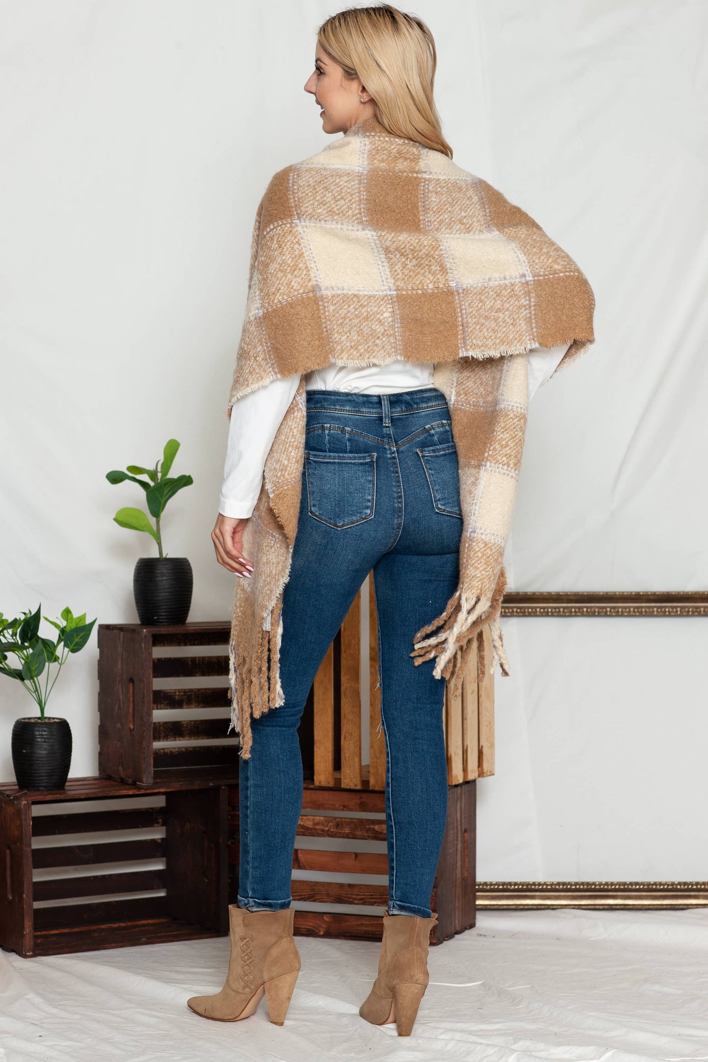 Stitch Perfect Tan Scarf