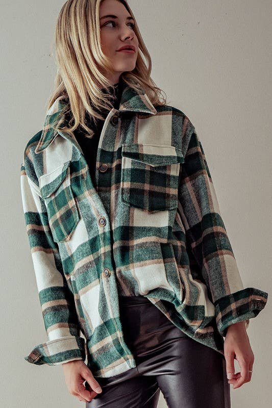 Bella plaid shacket