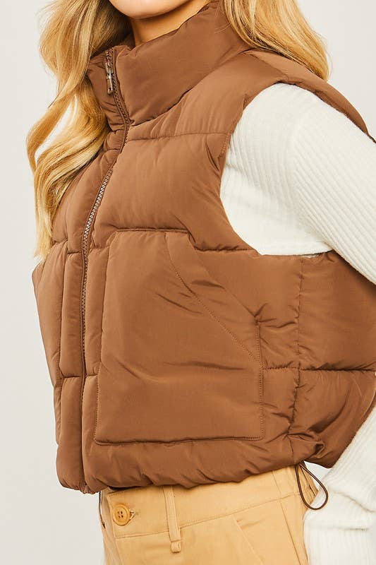Puffer Vest With Pockets