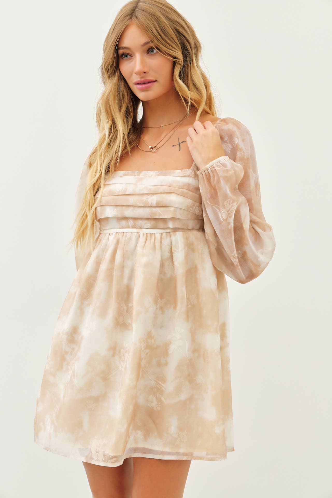 ROMANTIC SHEER BABYDOLL DRESS
