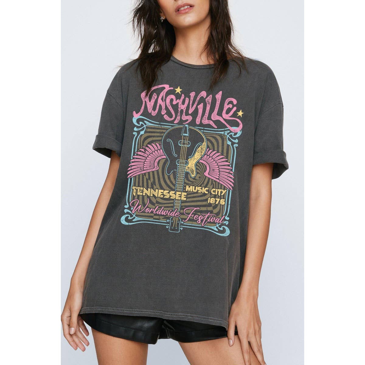 NASHVILLE TENNESSEE OVERSIZED GRAPHIC TEE