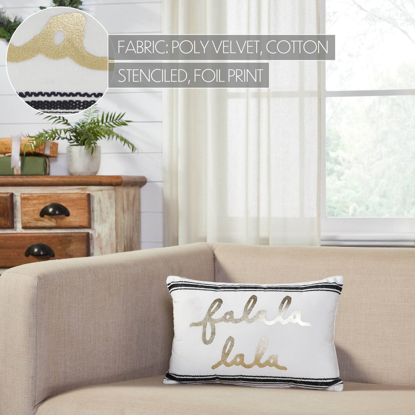 Fa La La Pillow 10x15