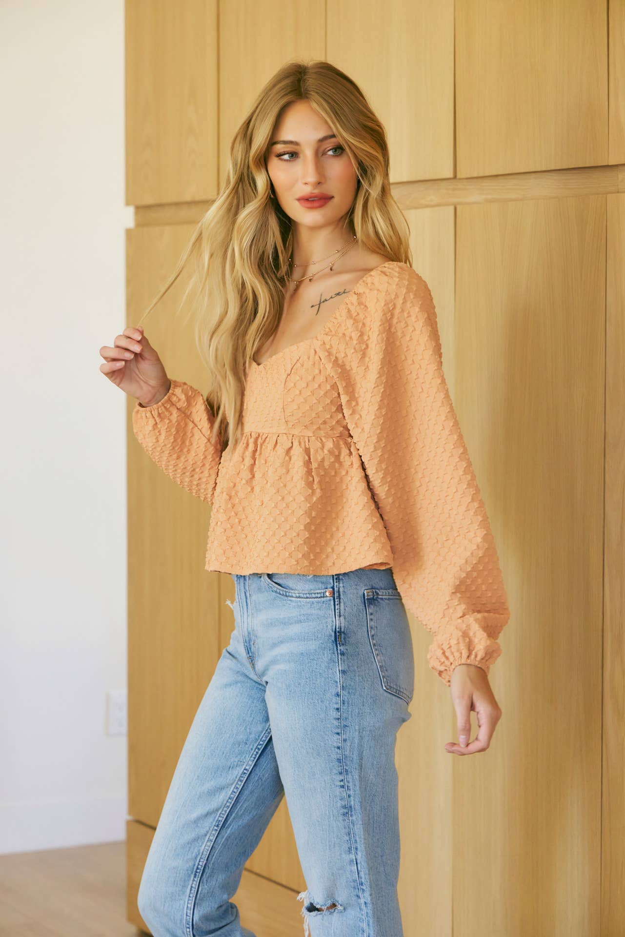 BABYDOLL BALLOON TOP