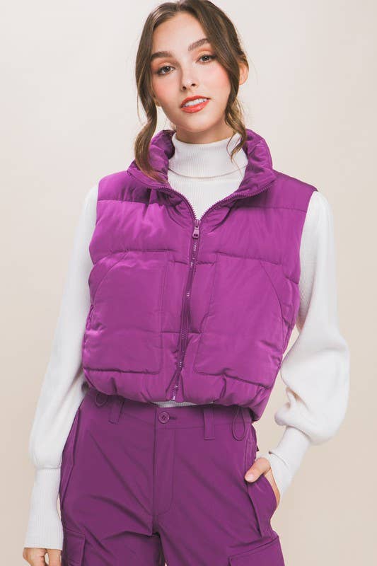 Puffer Vest With Pockets