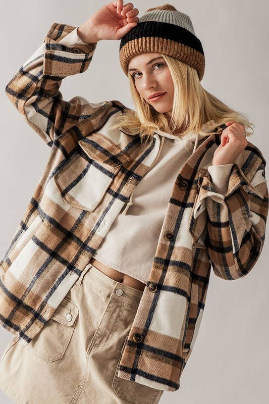 Bella plaid shacket