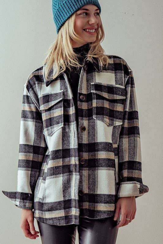 Bella plaid shacket
