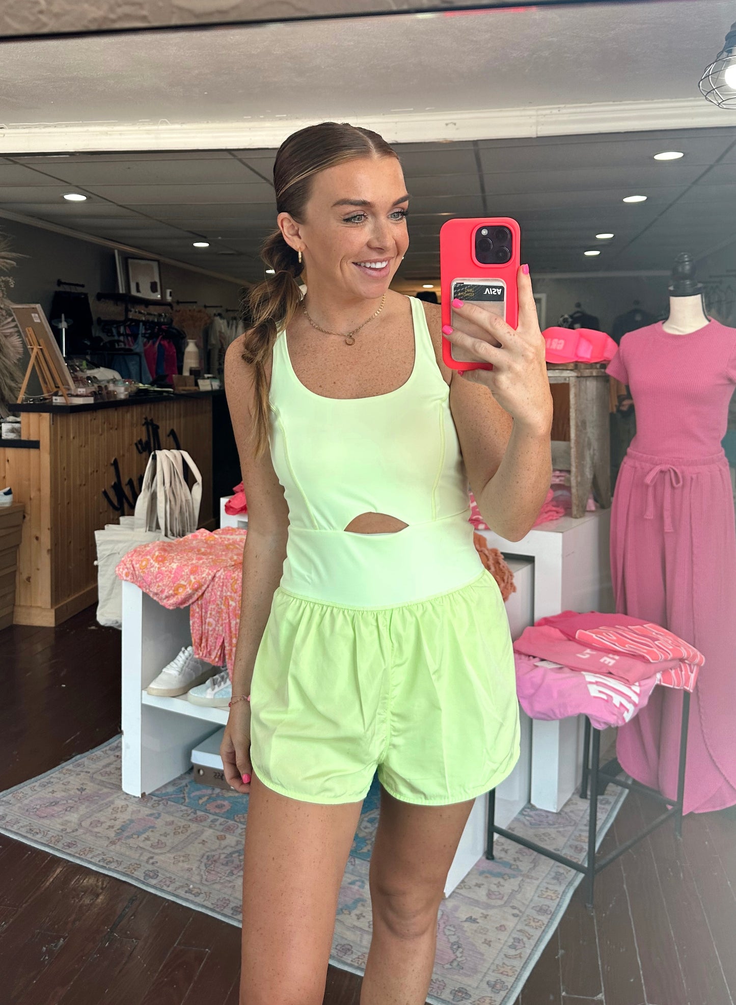 Lime Active Romper