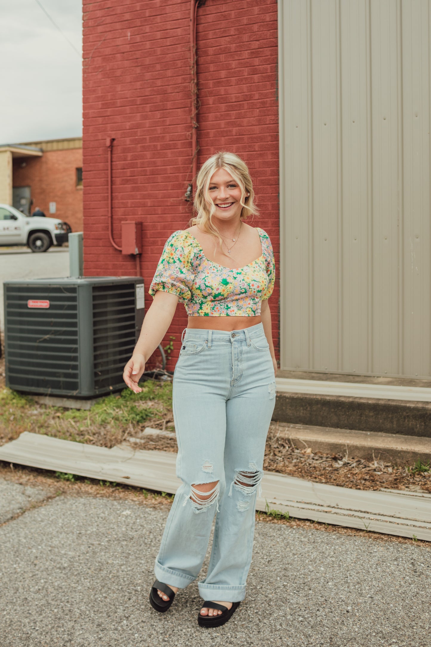 Ditsy Floral Top
